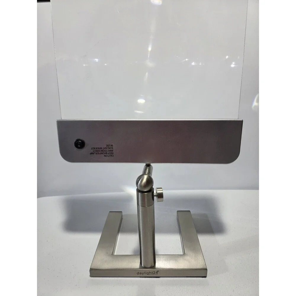 Daylight24 Full Page LED Lighted Cordless Desktop 3X Magnifier Hands Free